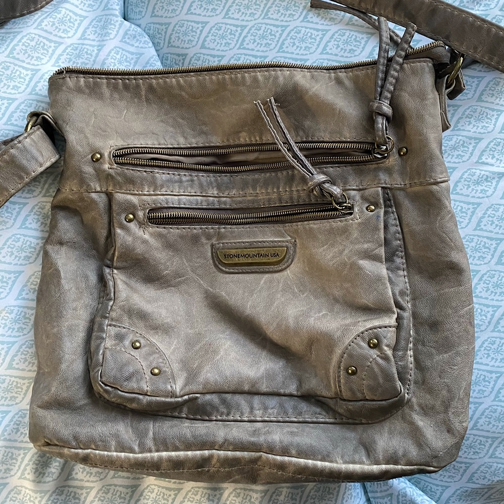 Gray Stone Mountain Purse